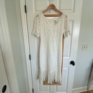 White Lace BB Dakota Midi Dress